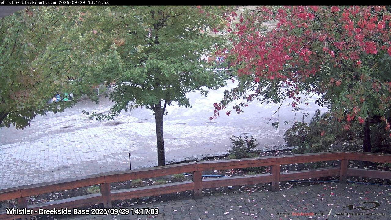 Webcam frame from Whistler - Creekside Base on 2026/09/29