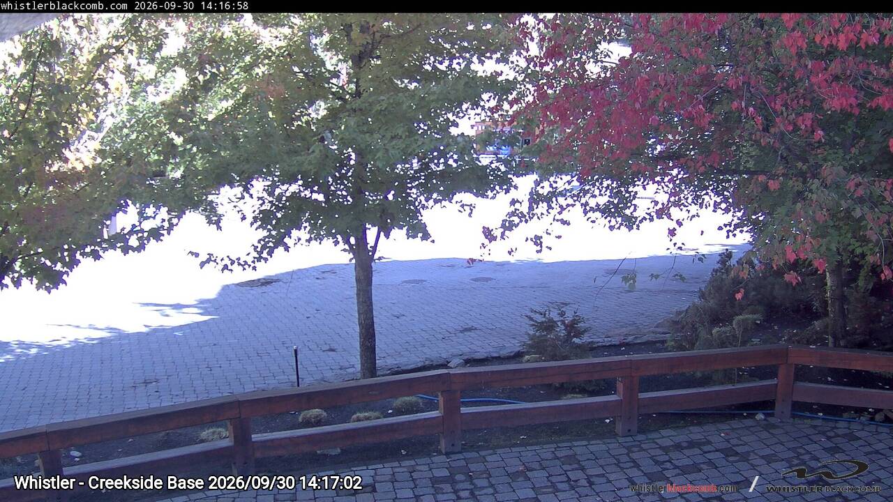 Webcam frame from Whistler - Creekside Base on 2026/09/30