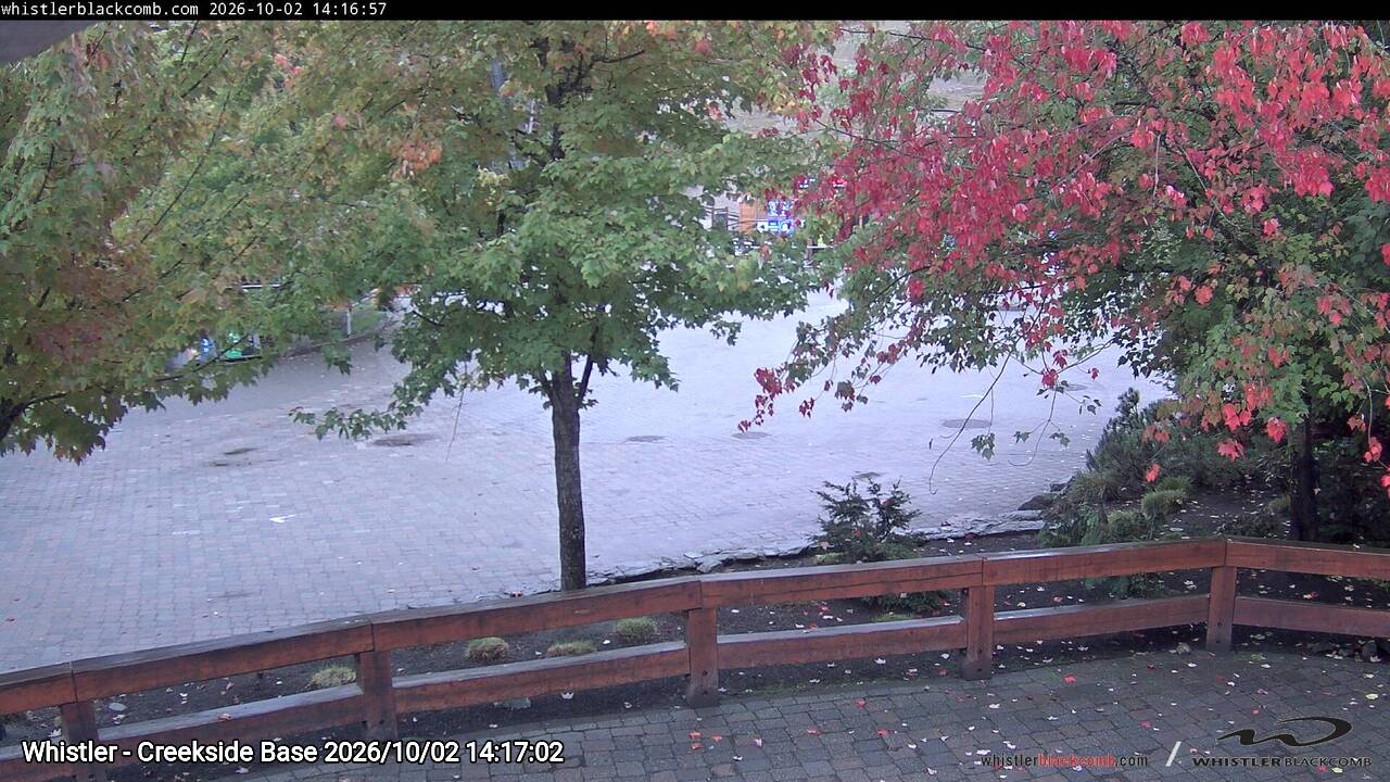 Webcam frame from Whistler - Creekside Base on 2026/10/02