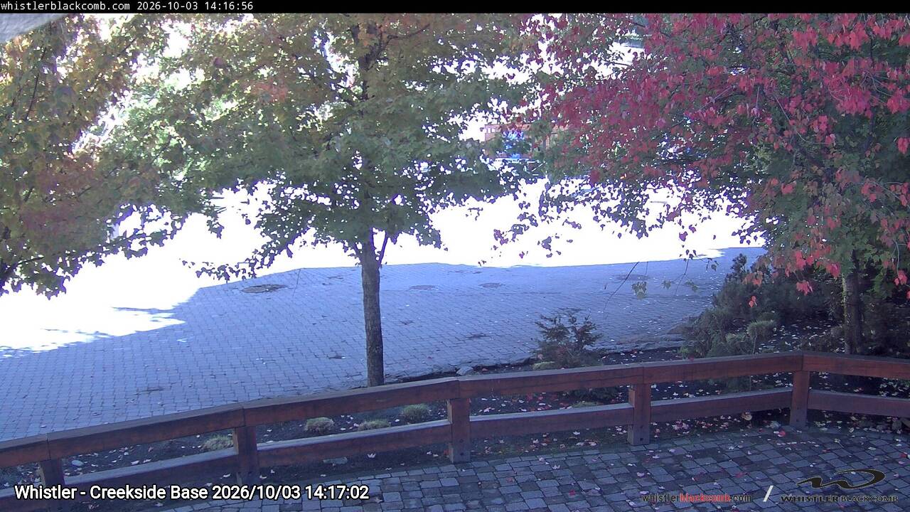 Webcam frame from Whistler - Creekside Base on 2026/10/03