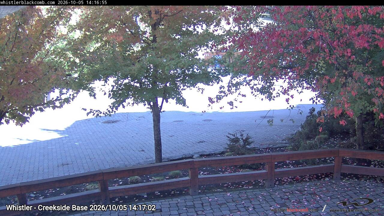 Webcam frame from Whistler - Creekside Base on 2026/10/05
