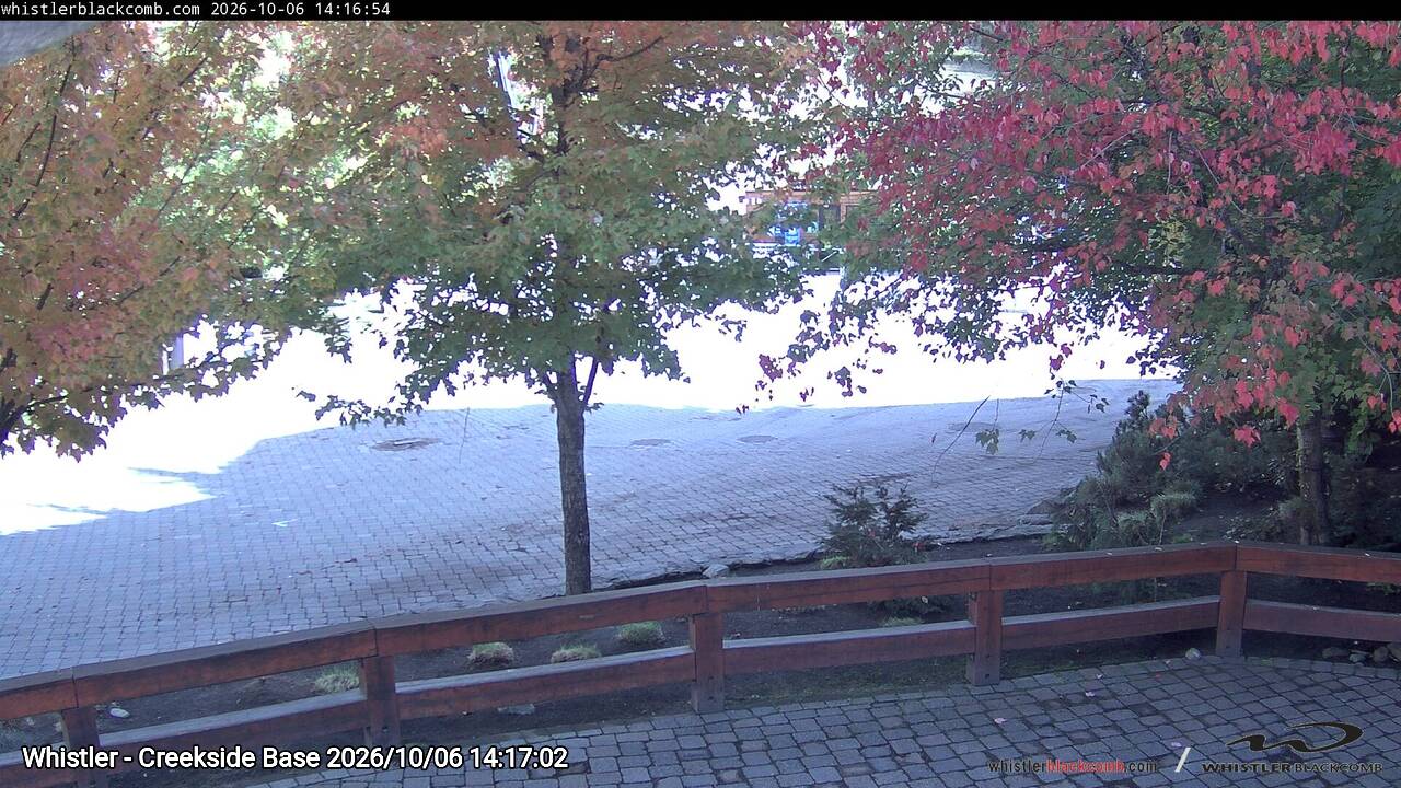 Webcam frame from Whistler - Creekside Base on 2026/10/06