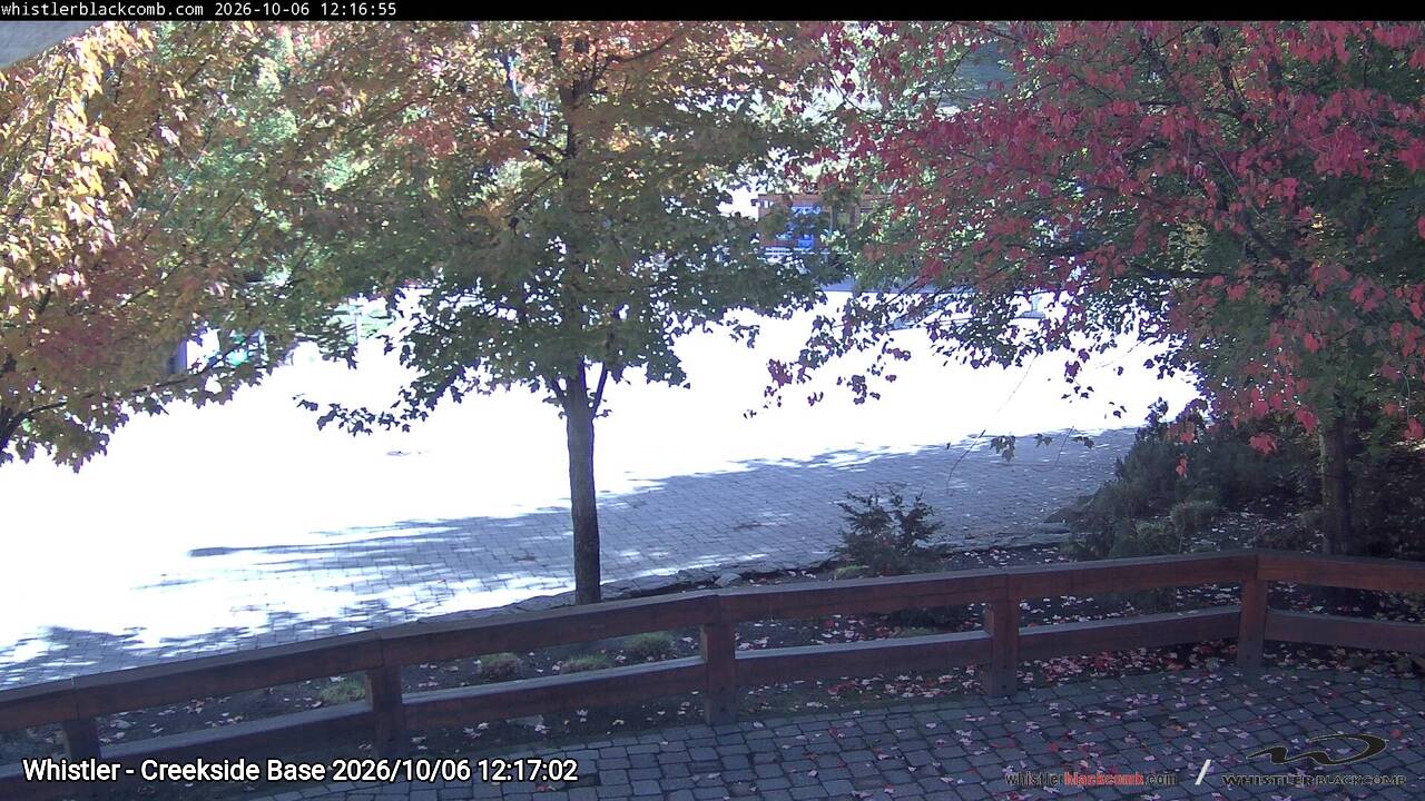 Webcam frame from Whistler - Creekside Base at 2026/10/06 12:00
