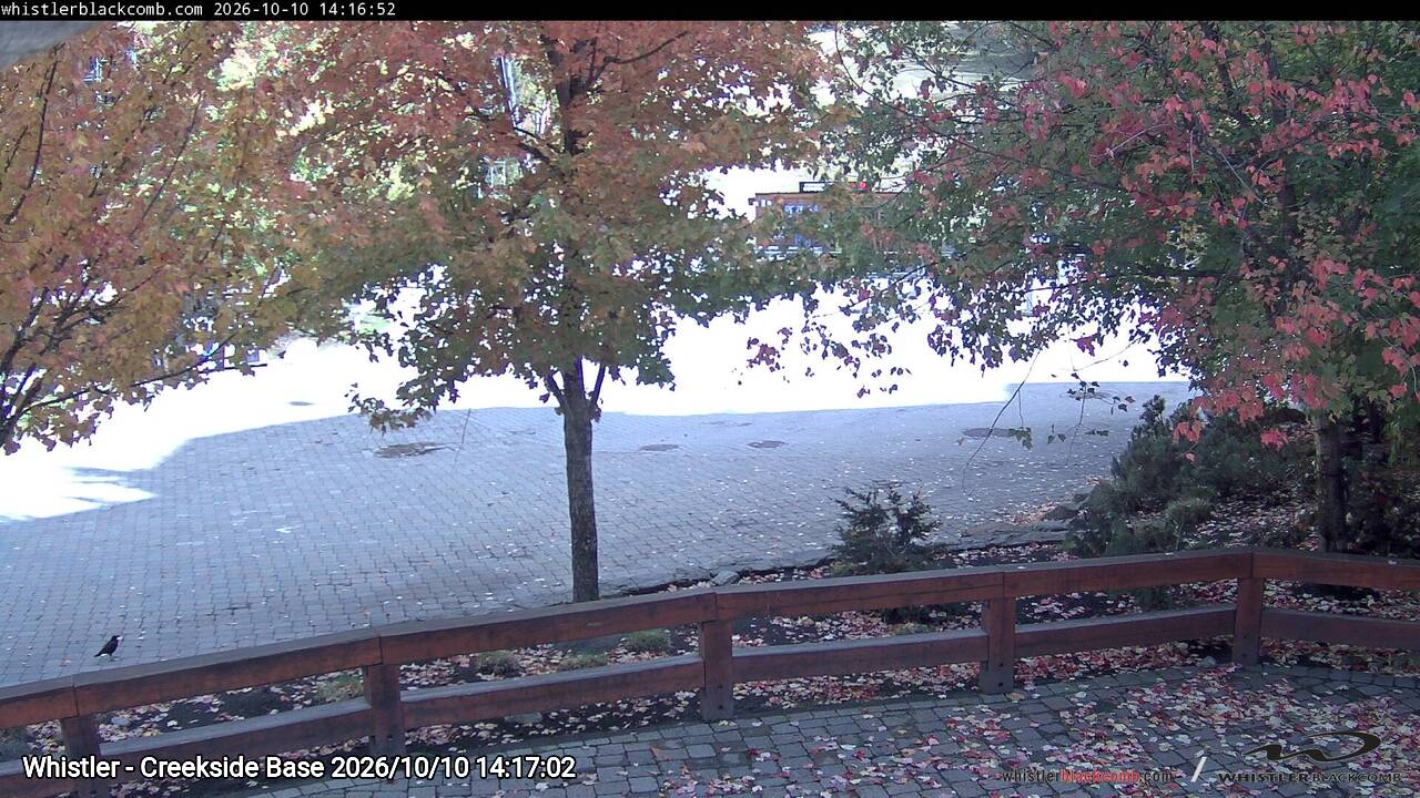Webcam frame from Whistler - Creekside Base on 2026/10/10