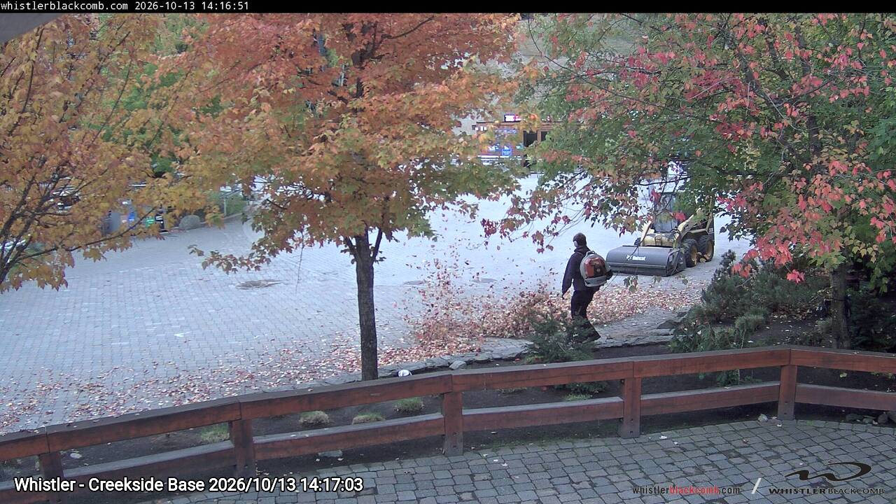 Webcam frame from Whistler - Creekside Base on 2026/10/13