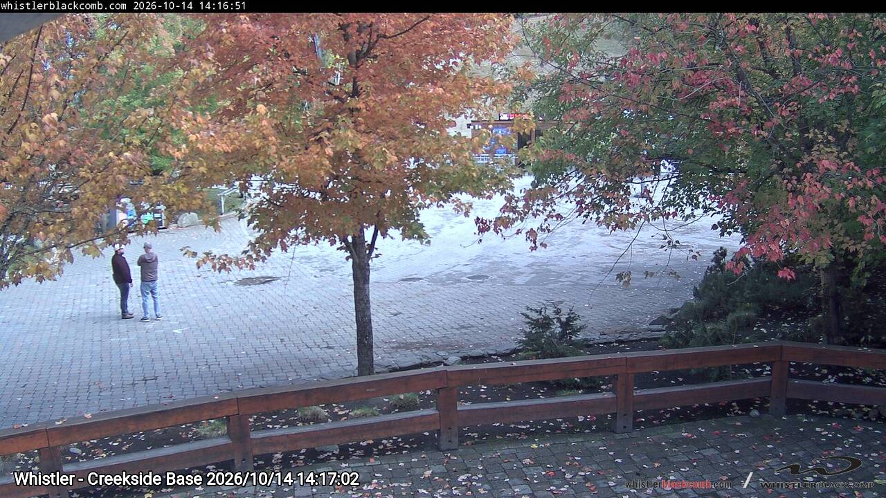 Webcam frame from Whistler - Creekside Base on 2026/10/14