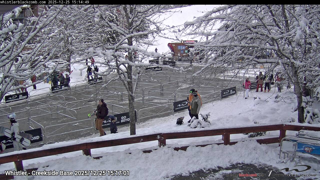 Latest webcam frame from Whistler - Creekside Base